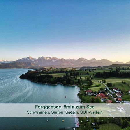 Chalet - Ferienwohnungen - Biohof Stoeger - Panoramasuedbalkon - Grandiose Aussicht Auf See, Berge Und Schloss Neuschwanstein Rieden Bagian luar foto